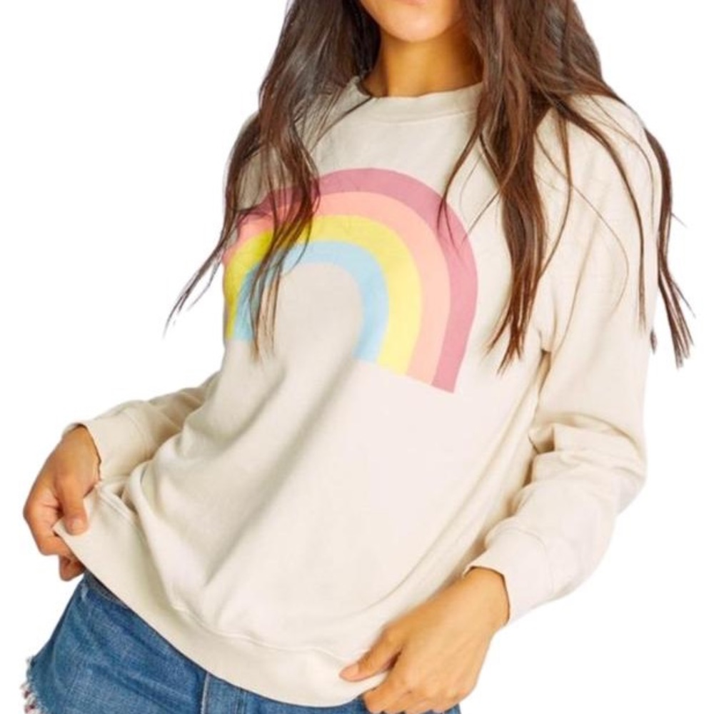 Wildfox After The Rain Sommers Rainbow Sweatshirt • Medium